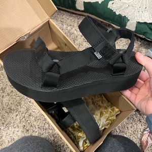 Teva sneakers. Worn once. Still in box. Size 8.5.